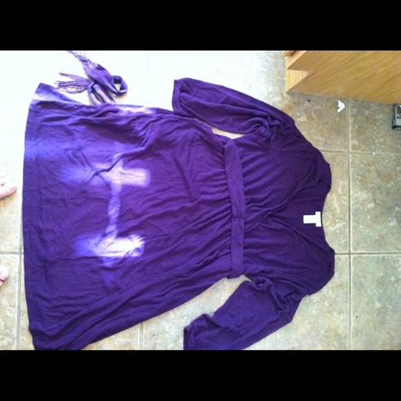 PURPLE STRETCH DRESS REDUCED!! - Picture 1 of 3