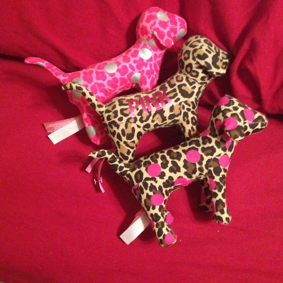 3 Victoria's Secret pink pups