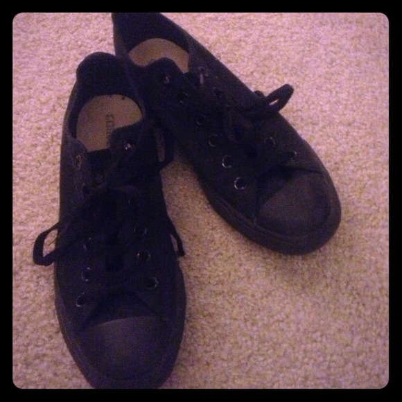Black on Black Converse