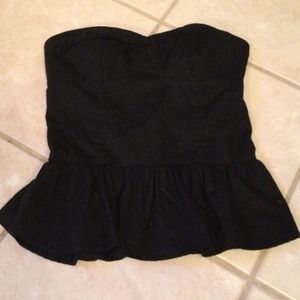 Black strapless top great for summer parties