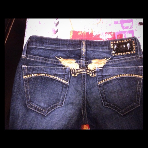 SOLD Dark washed Robin's Jeans