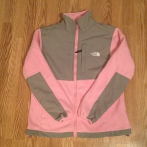 Women's Pink & Gray Denali Northface Jacket
