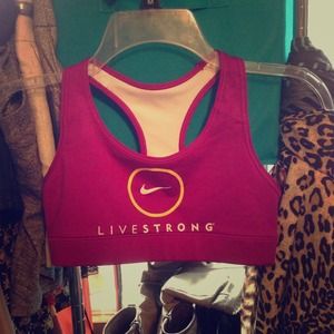 Nike live strong sports bra