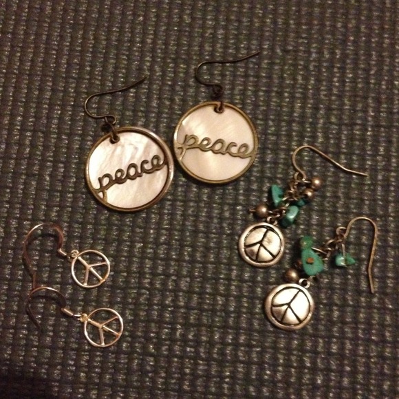 Peace earring bundle