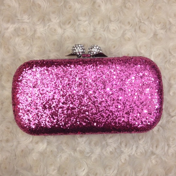 Clutches & Wallets - Pink Glitter Clutch