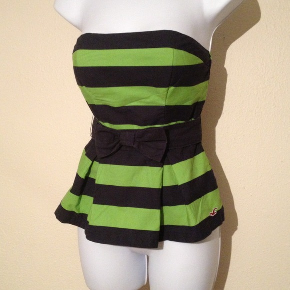 Hollister Tops - 💚Green & Black Hollister Tub Top💚
