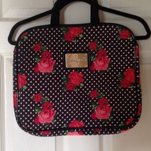 Betsey Johnson laptop bag and cosmetic bag
