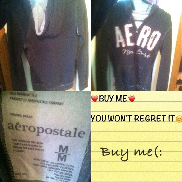 Dark grey Aeropostale hoodie!
