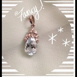 *BUNDLED*Sterling Silver Blue Topaz Pendant