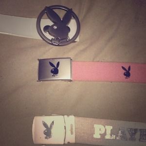 Three Playboy belts