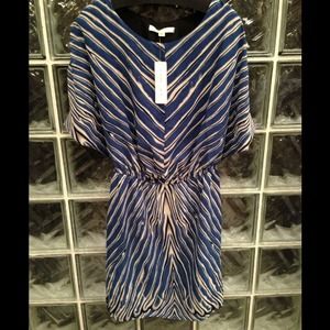 Beautiful, blue open bat winged NEW dress