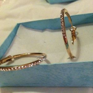 🌹Rose gold hoops 🌹