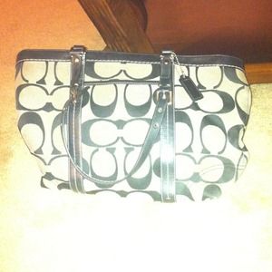 Black coach purse