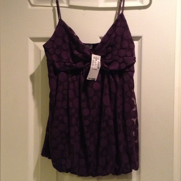 Purple nylon polka dot NWT - Picture 1 of 1
