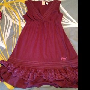 Burgundy comfy dress