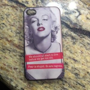 Cute Marilyn Monroe quote iPhone 4/4s case.