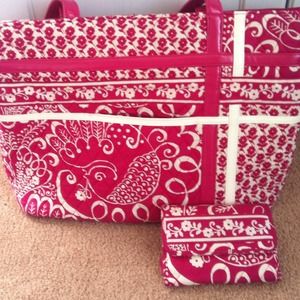 Vera Bradley handbag with matching wallet