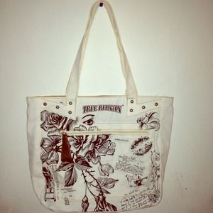 White True religion denim Shoulder Bag