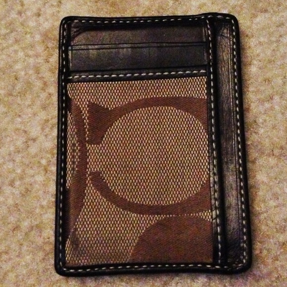 Mens Coach Card Holder