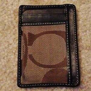 Mens Coach Card Holder