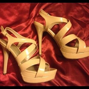Reserved!!!!! Nude strappy sandals!
