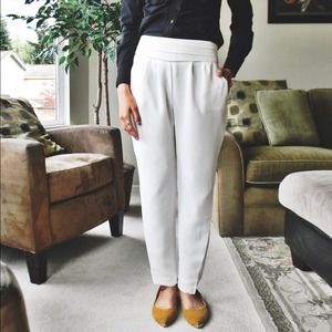 White "Harem" Dress Pants