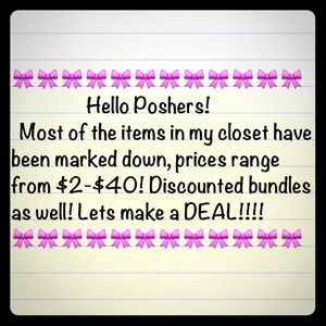 Almost every item has been marked down!!!