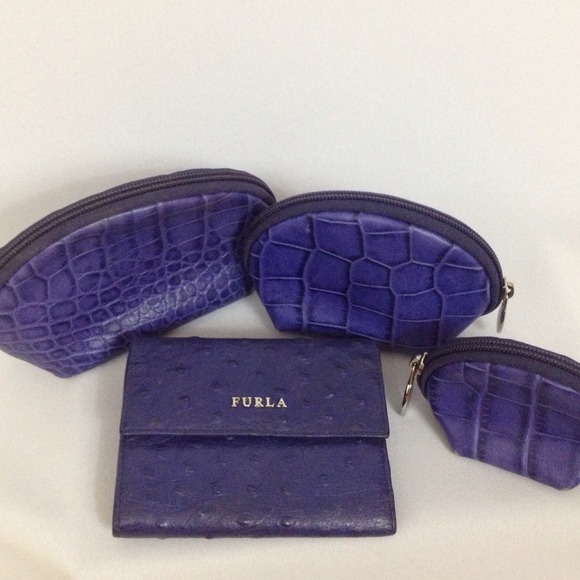 Furla Clutches & Wallets - Furla Bundle of 1 wallet and 3 cosmetic/coin bags