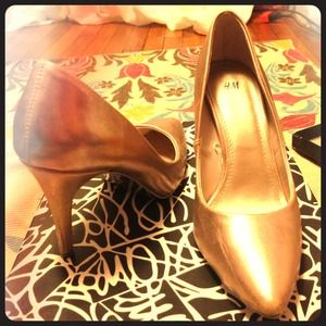 H&M Champagne and Silver Heels