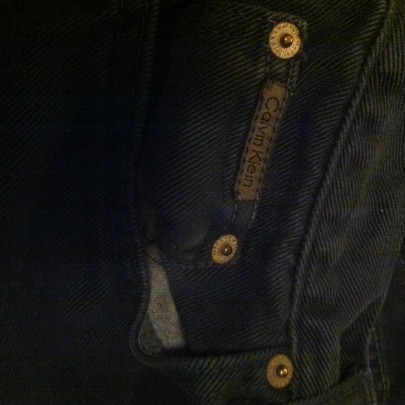 CALVINKLEIN DARK BLUE DENIM JEANS - Picture 3 of 3