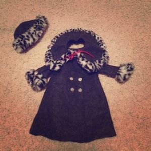 RESERVED American girl doll fur coat! RESERVED