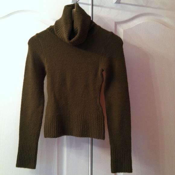 BUNDLED: Olive green turtleneck sweater