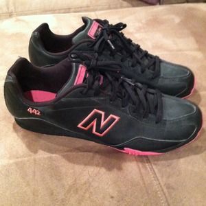 ***HOLD***Black and Pink New Balance Shoes
