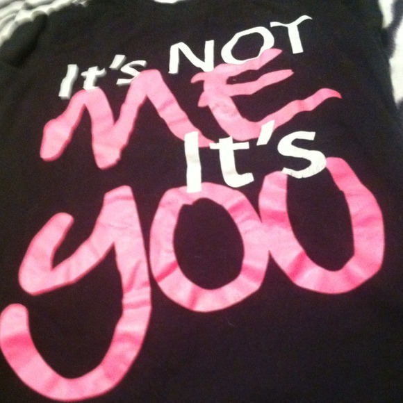 A black , white and pink shirt