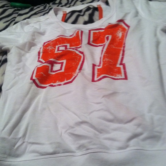 A white shirt with an open back