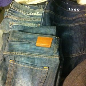 3 pairs of men's gap jeans