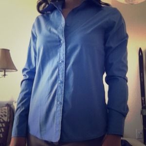 🚫TRADE🚫Blue boyfriend button up shirt