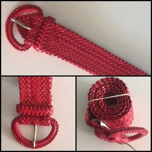 Red Woven Belt