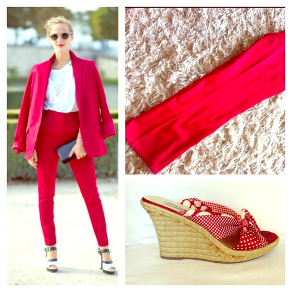 Isaak Mizrahi  Red Pants - Picture 1 of 4