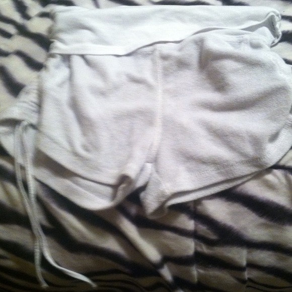 White soft shorts