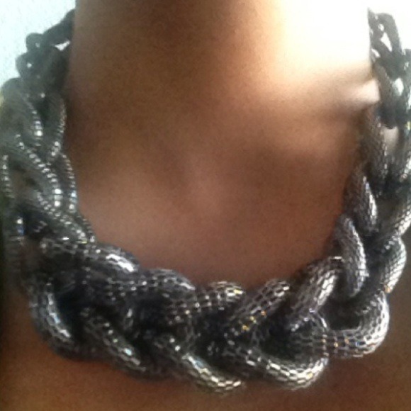 Mesh bold statement necklace. Similar to bcbg!