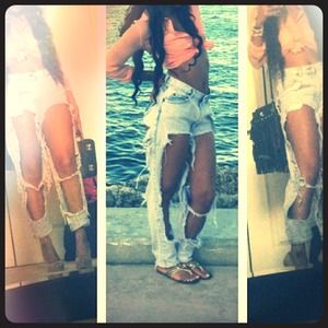 Destroyed Denim Jeans!!