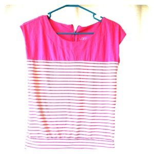 Ann Taylor Loft shirt, pink and beige