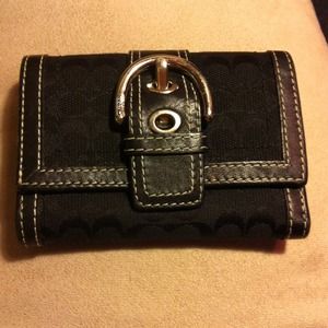 Black coach wallet