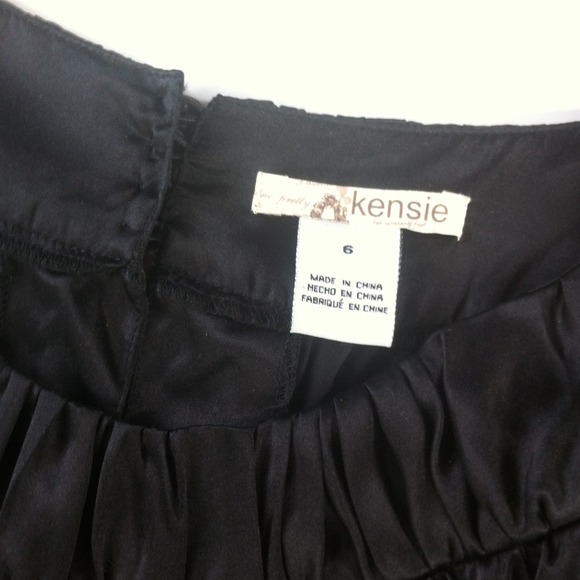 Kensie 100% silk black top. Gorgeous. - Picture 2 of 4