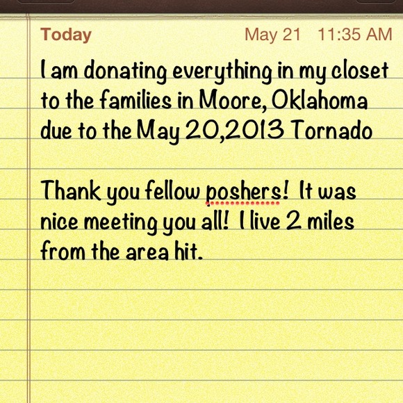 Donating to Oklahoma Tornado survivors