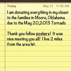 Donating to Oklahoma Tornado survivors