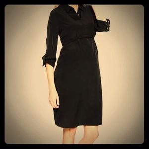 SOLD in bundle- Gap black maternity shirt dress