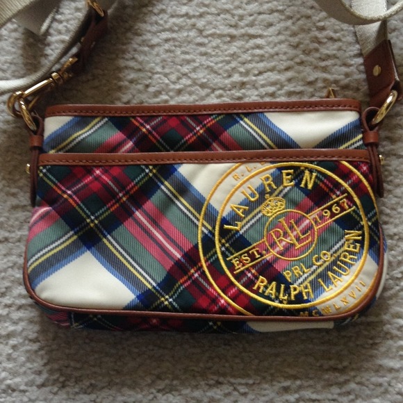 Ralph Lauren small plaid purse