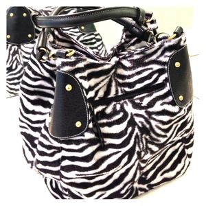 Zebra print designer inspired hobo